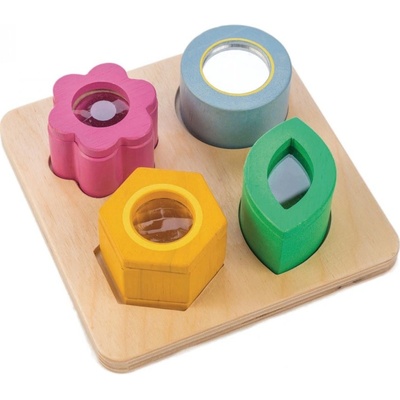 Tender Leaf Toys dřevěná vizuální hračka Tvary a Barvy