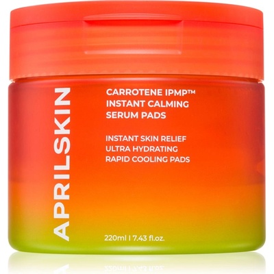 APRILSKIN Carrotene IPMP Instant Calming Serum Pads почистващи тампони с успокояващ ефект 80 бр