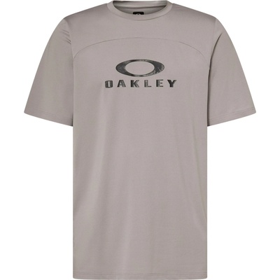 Oakley Мъжка фланелка с къс ръкав за колоездене Oakley Free Ride RC S/S Jersey Cycling jersey - Cement (056-3220-0811)