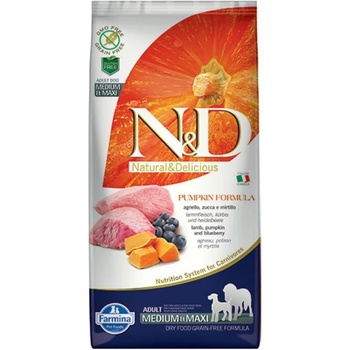 Image 1 of N&D N&D Pumpkin Lamb and Blueberry Puppy Medium & Maxi за кученца от средни и едри породи с агнешко и боровинки