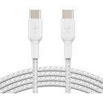 Belkin BoostCharge кабел за данни Type-C - Type-C, 200 см, БЯЛ (CAB024HQ2MWH)