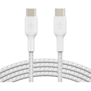 Belkin BoostCharge кабел за данни Type-C - Type-C, 200 см, БЯЛ (CAB024HQ2MWH)