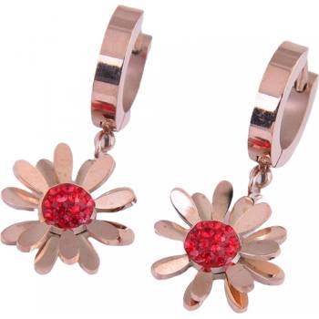 HARAHU Обеци br-20678 - Злато Розово / Червено kp20678 (br-20678)