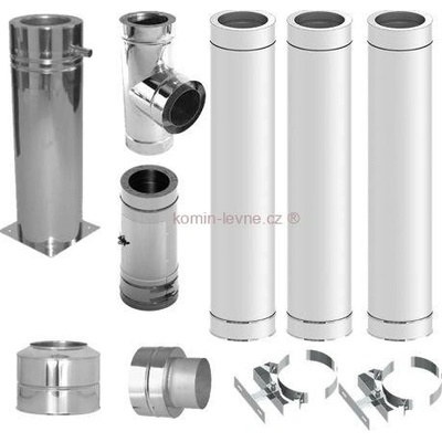 KomínyCZ Nerezová zostava 200mm 7m 0,6/30mm čistiaci diel teleskop