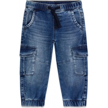 Guess Детски дънки Guess - С връзки и джобове, тъмносини, 3-6 м (20261-N6RA05-D5FQ0-MKNT-3-6M)