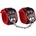 Dominate Me Leather Handcuffs D11 Black-Red