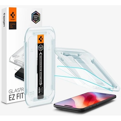 Spigen iPhone Air SPIGEN EZ FIT защитно стъкло за екран 2бр. 2.5D, 9H + рамка, TRANSFER AGL09861 (AGL09861)