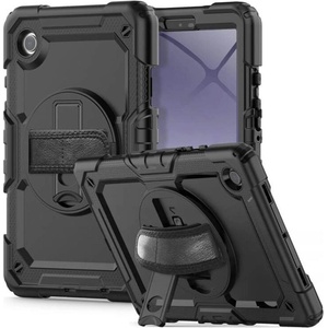 Tech-Protect Калъф с Дръжка за Samsung Tab A11/ A9 8.7", Tech-Protect Solid360 Case, Черен (5906302335046)
