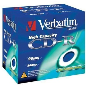 Verbatim CD-R(10-Pack) Jewel/EP/DL/40x/90min/800MB (43428)