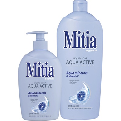 Mitia Aqua active tekuté mydlo náhradná náplň 1 l