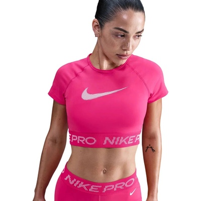 Nike Pro NP DF SS Top GRX Rush Pink ružová