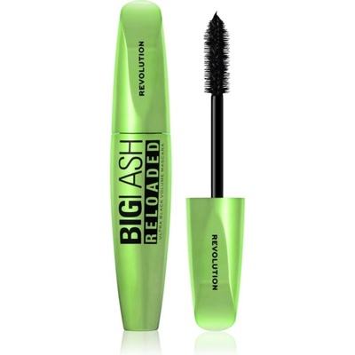 Makeup Revolution Big Lash Reloaded objemová riasenka v extra čiernej Ultra Black 8 ml