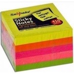 Snopake & Swordfish Sticky notes 50x50 neon 400 sheets