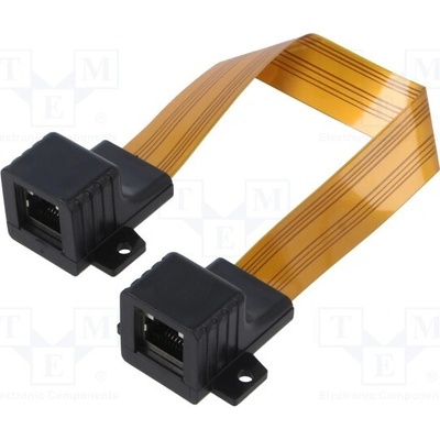 Lanberg ADS-RJ45-RJ45-300 Prodlužka Ethernet plochý Kat. 5,5e 0,23m oranžový