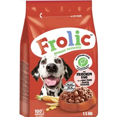 Frolic s hovězím masem 1,5 kg