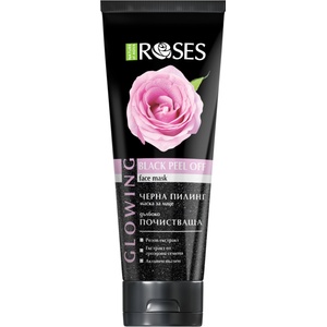 Nature of Agiva Roses Черна пилинг маска за лице, 150 ml