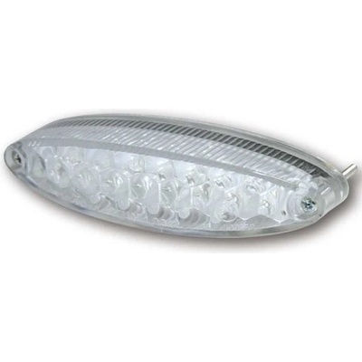 Koncové LED světlo na motorku Number1 bez osvětlením SPZ, homologované "E" - čirá – Zboží Mobilmania