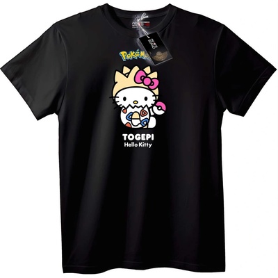 NOONEBRAND Тениска Hello Kitty x Togepi Pokémon - XL, White