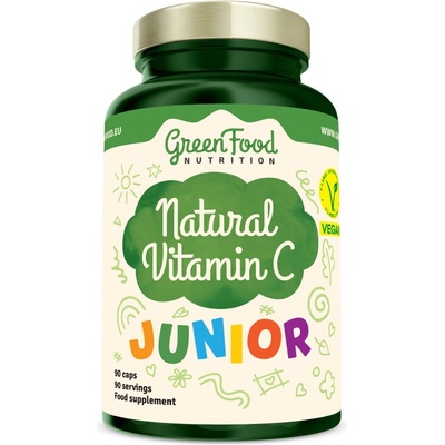 GreenFood Nutrition Junior Prírodný Vitamín C 90 kapsúl