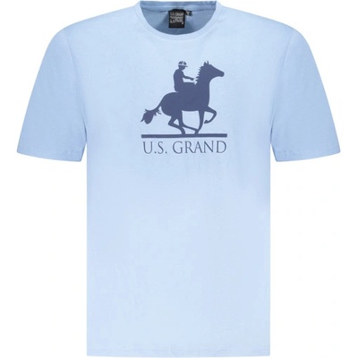U. s. grand polo Тениска с къс ръкав за мъже us grand polo, Размер l, Цвят Синьо (au02646_az4cielo)