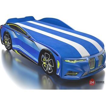 Image 1 of Romack Möbel, Русия Детско легло Romack Boxter М синьо + повдигащ се матрак с ракла + двуцветна дамаска