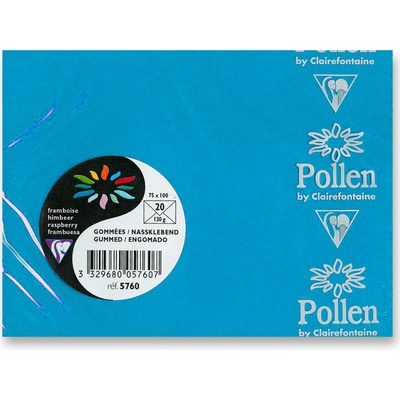 Clairefontaine 75 x 100 mm - barevná obálka - 20 ks, modrá
