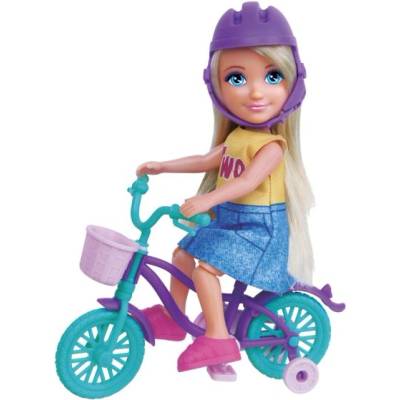 Кукла katka с велосипед