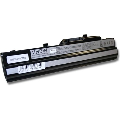 VHBW Батерия за Medion Akoya E1210 / MSI Wind U100 / LG X110, черна, 4400 mAh (106161172)