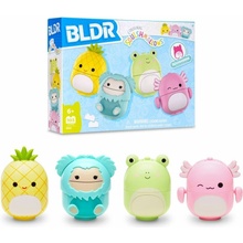 SQUISHMALLOWS stavebnice BLDR - Sada 4 postaviček