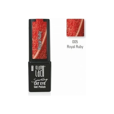 GlamLac Gel lak magnetický červený 005 Royal Ruby 6 ml