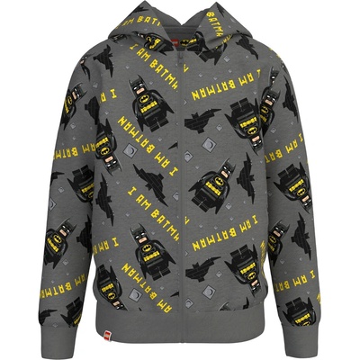 LEGO® kidswear Cardigan W. Hood tmavo sivá žltá čierna