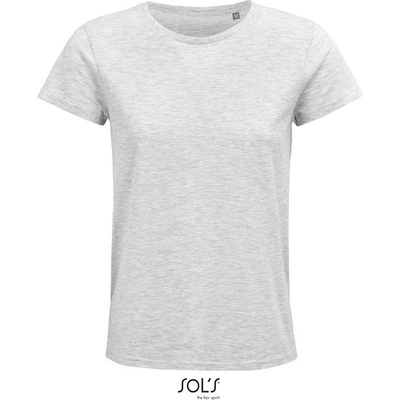 SOL'S Crusader Women Dámske tričko z bio bavlny sivá ash