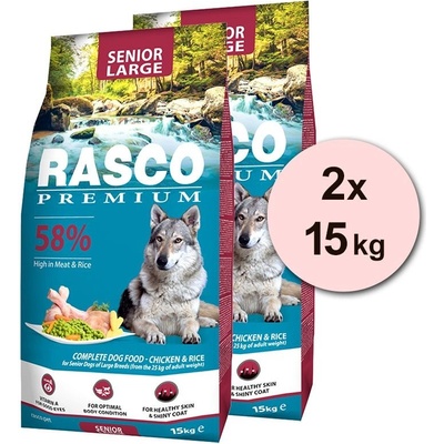 Rasco premium Senior Large 2 x 15 kg