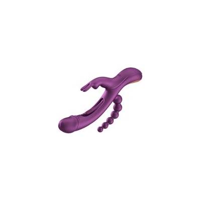 HoneyPlayBox HoneyPlayBox Trilux Kinky Finger Rabbit вибратор с анални мъниста, лилав (P25075)