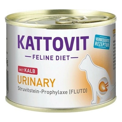 KATTOVIT Feline Diet Urinary s teľacím 185 g