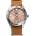 Orient RA-AC0Q05P Часовник - Спортен, Унисекс, Автоматичен, Бежов циферблат, Кафява кожа, Сапфир, 20 ATM