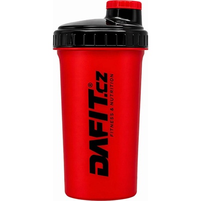 Dafit Šejkr 700 ml červeno černá, černé logo