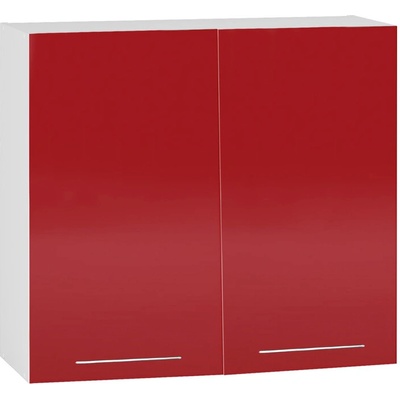 Bogdan Furniture Europe Горен шкаф В80/72-Е20, червен гланц