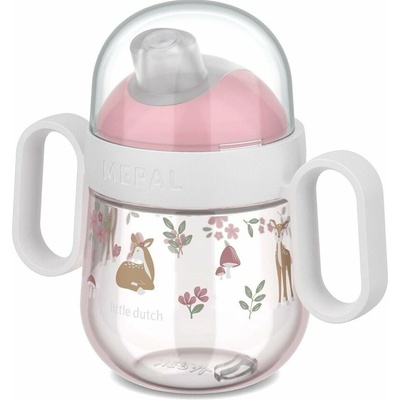 Mepal plastový detský hrnček 200 ml Svetloružový Fairy Garden by Little Dutch