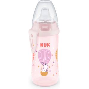Nuk Чаша със силиконов накрайник NUK - Active Cup, 300 ml, 12+ месеца, Розова (10751082-Розов)