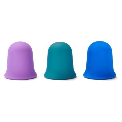 PINO Силиконови масажни чашки, Soft Touch Pro, комплект от 3 броя, диаметър 5 см