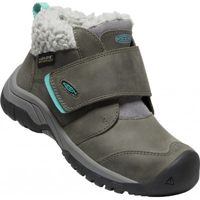 Keen Kootenay Iv Mid Wp Children dětská zimní obuv 10026118KEN steel grey/porcelain