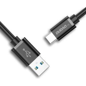 Dudao Кабел за зареждане USB cable към USB Type C Quick Charge Dudao L5G, Че (L5G-Black)
