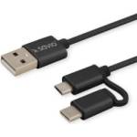 SAVIO CL-128 USB 2.0 A - USB-C + микрокабел (CL-128) (CL-128)