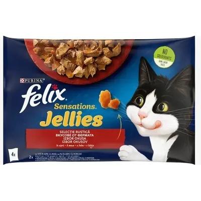 FELIX Sensations с Ароматно желе Говеждо и Домат