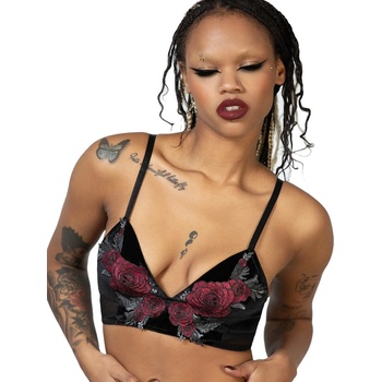 Image 1 of KILLSTAR дамски сутиен KILLSTAR - Pandora's Roses - Черно - KSRA010239