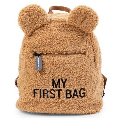 Childhome Batoh My First Bag Hnedý Plyšový