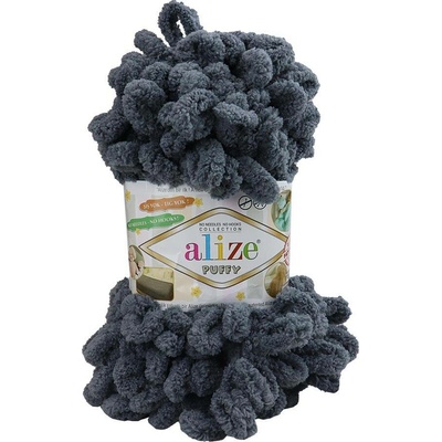 Alize příze Puffy 53 středně šedá