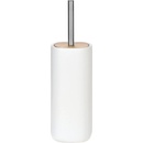 Andrea House WC kartáč bílý/dřevo Ø11 x 37 cm