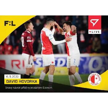 Sportzoo Fotbalová live karta Fortuna Liga 2021-22 L 104 David Hovorka